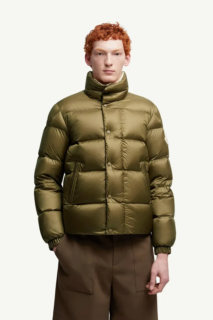 Dark Green Tripiti Short Down Jacket