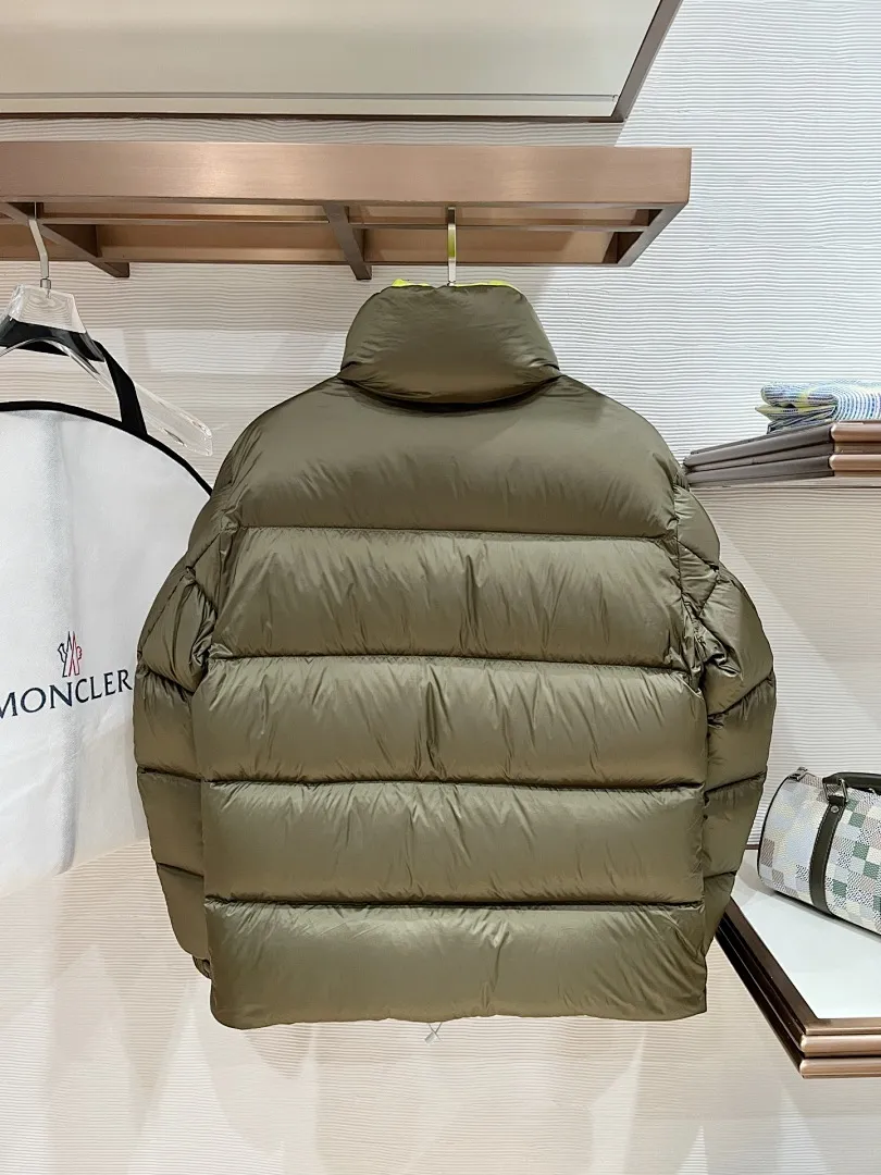 Dark Green Tripiti Short Down Jacket