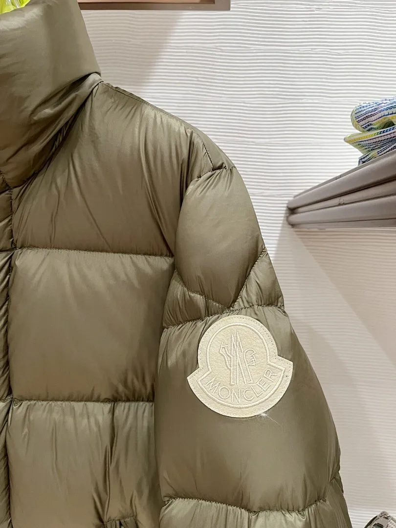 Dark Green Tripiti Short Down Jacket