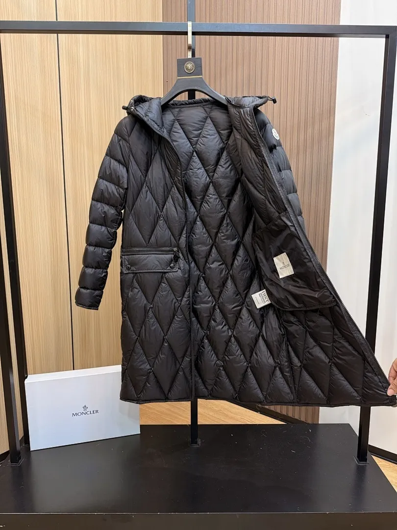 Serilong Long Down Jacket Nero |