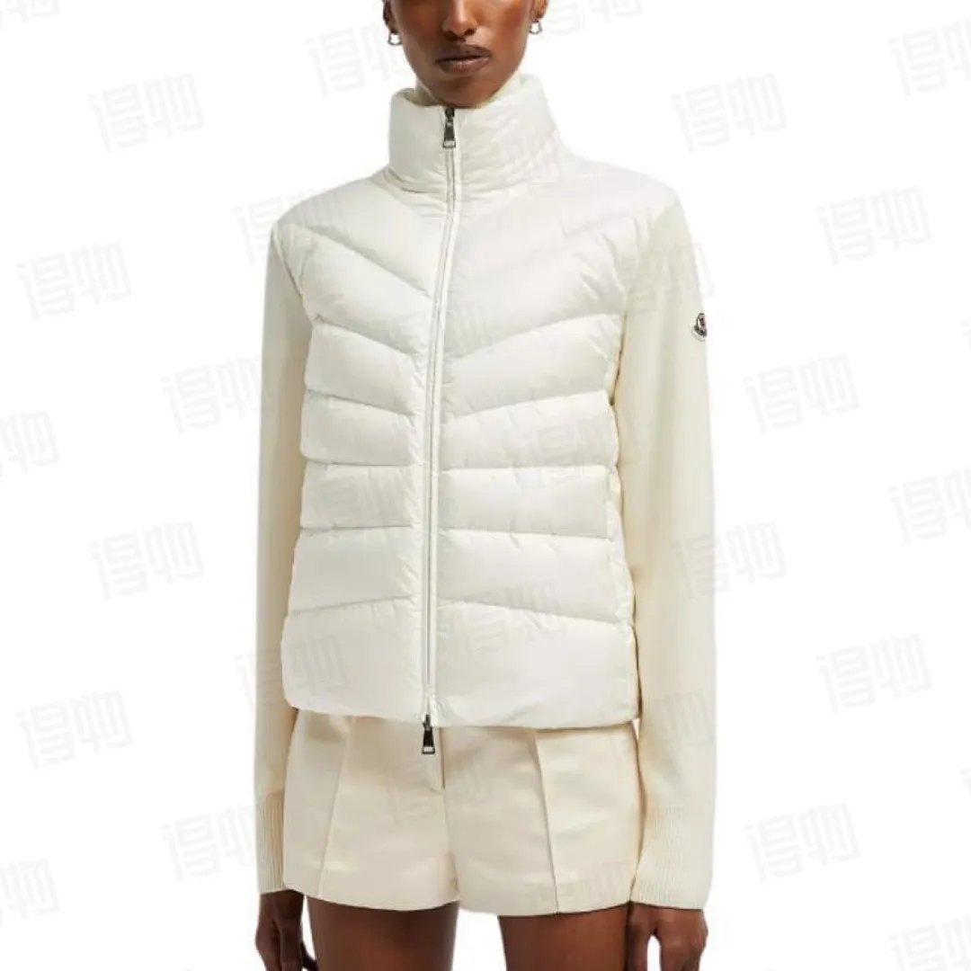 Panelled Zip-Up Padded Jacket