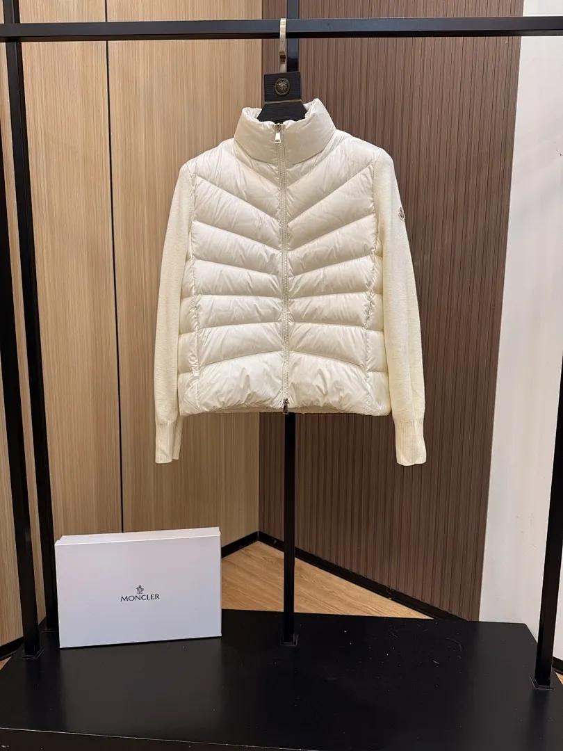 Panelled Zip-Up Padded Jacket