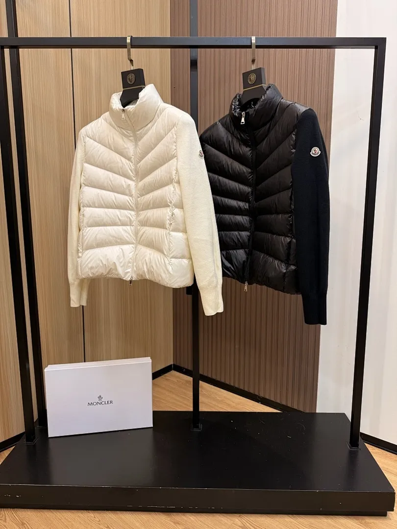 Panelled Zip-Up Padded Jacket