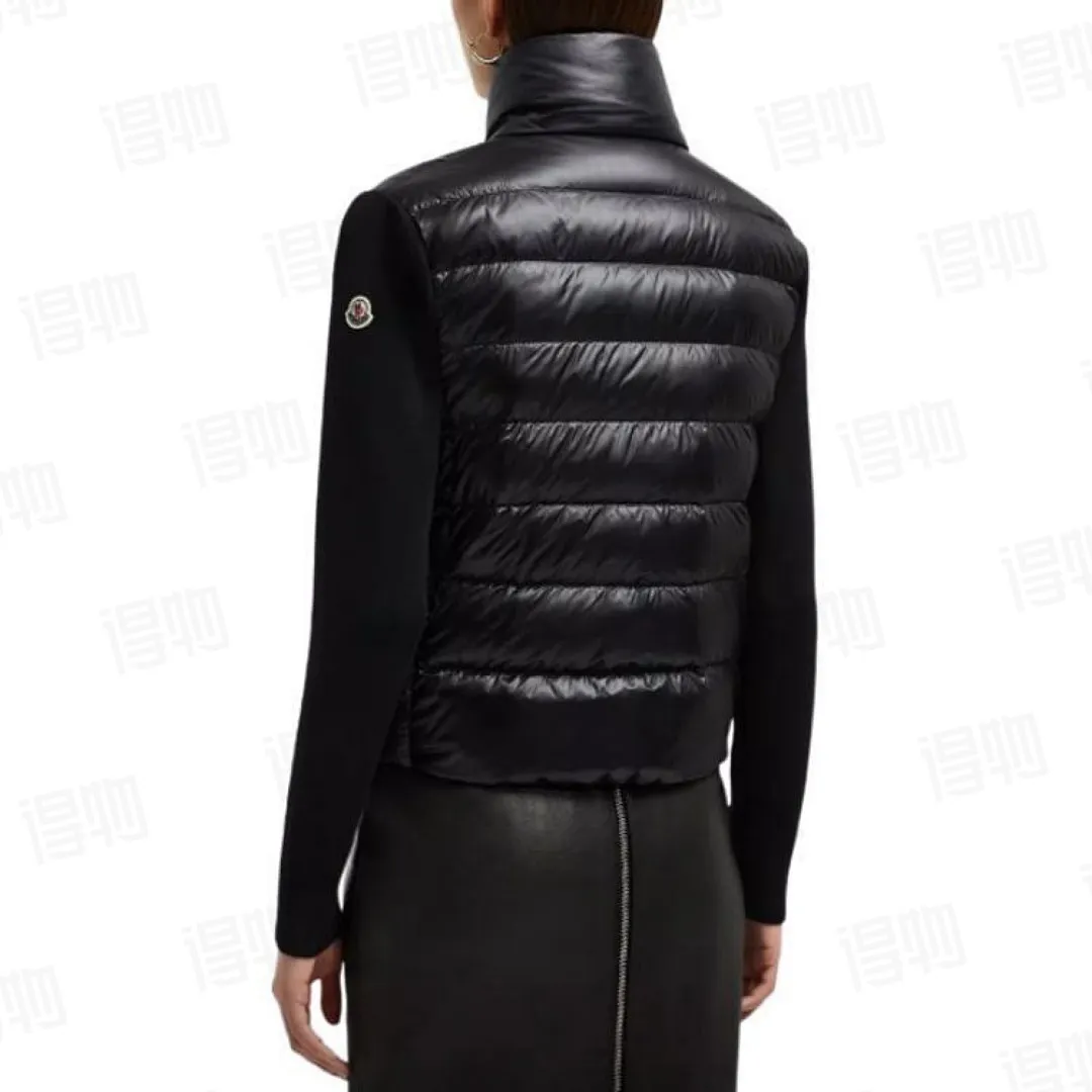 Panelled Zip-Up Padded Jacket