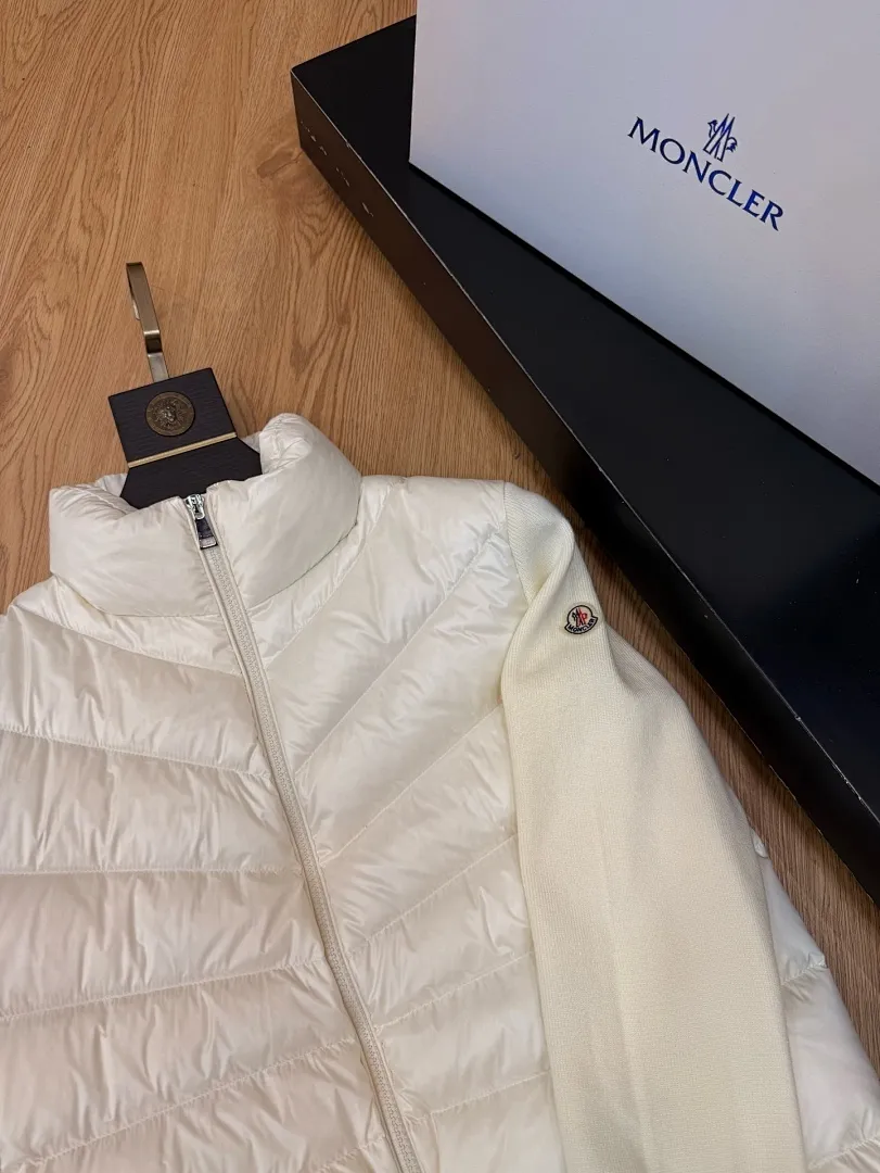 Panelled Zip-Up Padded Jacket