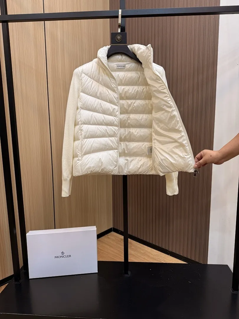 Panelled Zip-Up Padded Jacket