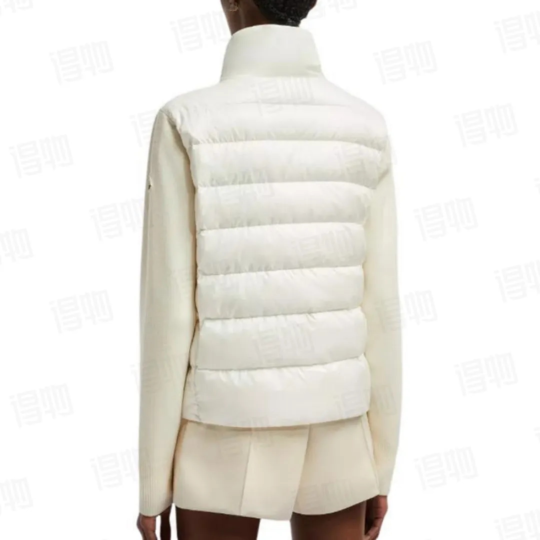 Panelled Zip-Up Padded Jacket