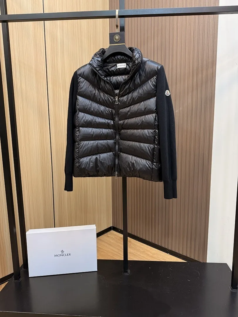 Panelled Zip-Up Padded Jacket