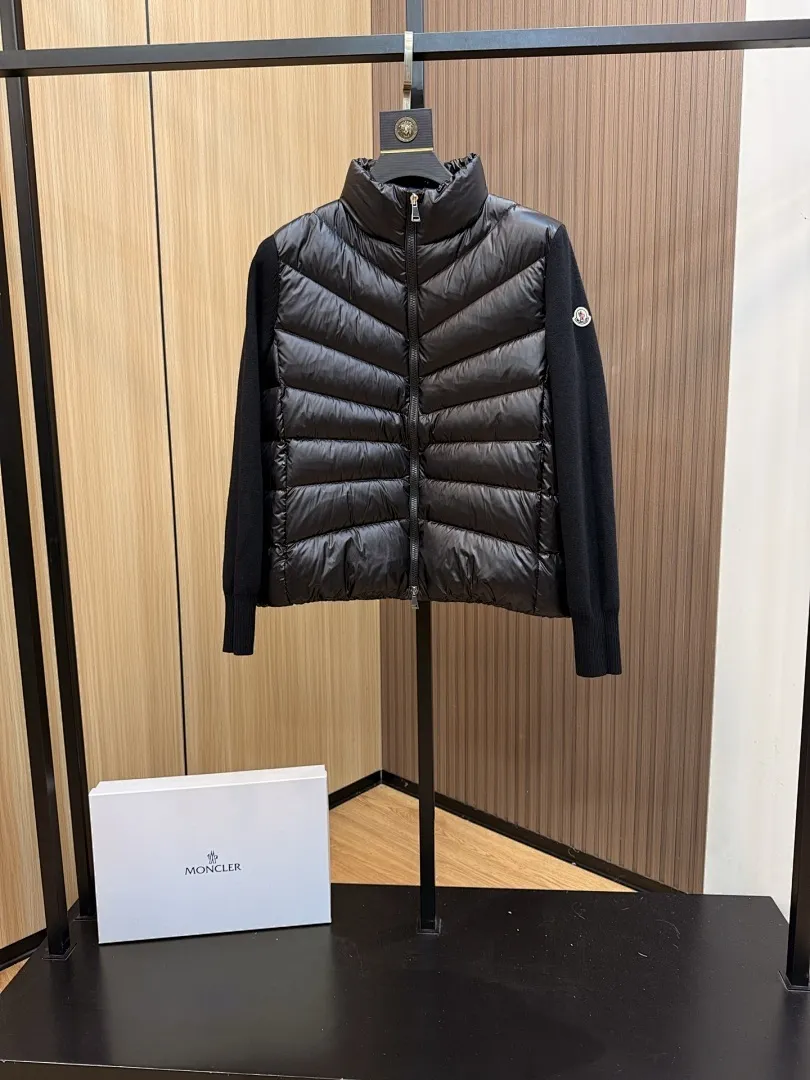 Panelled Zip-Up Padded Jacket