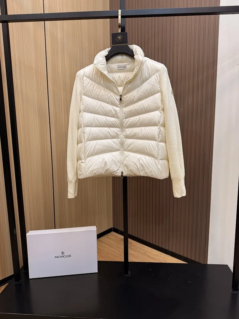 Panelled Zip-Up Padded Jacket