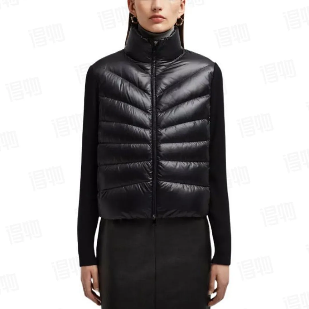 Panelled Zip-Up Padded Jacket