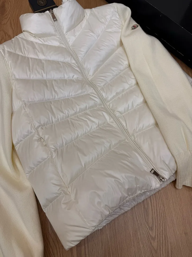 Panelled Zip-Up Padded Jacket