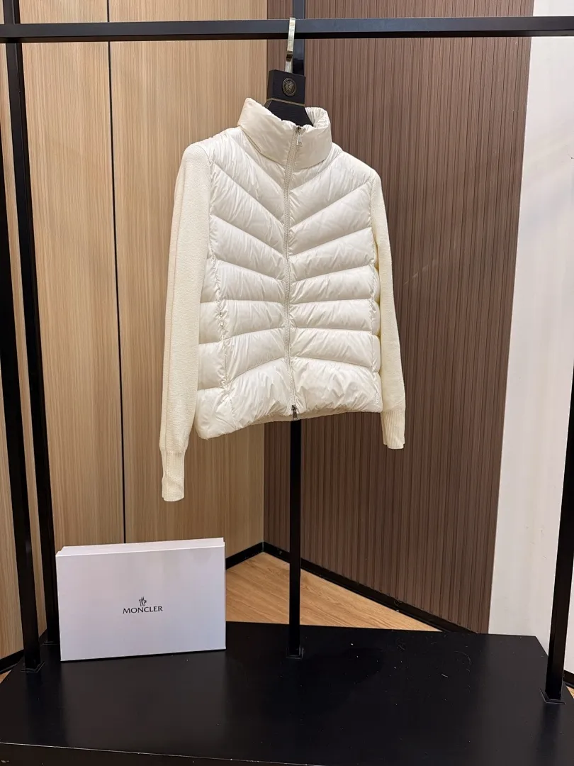 Panelled Zip-Up Padded Jacket