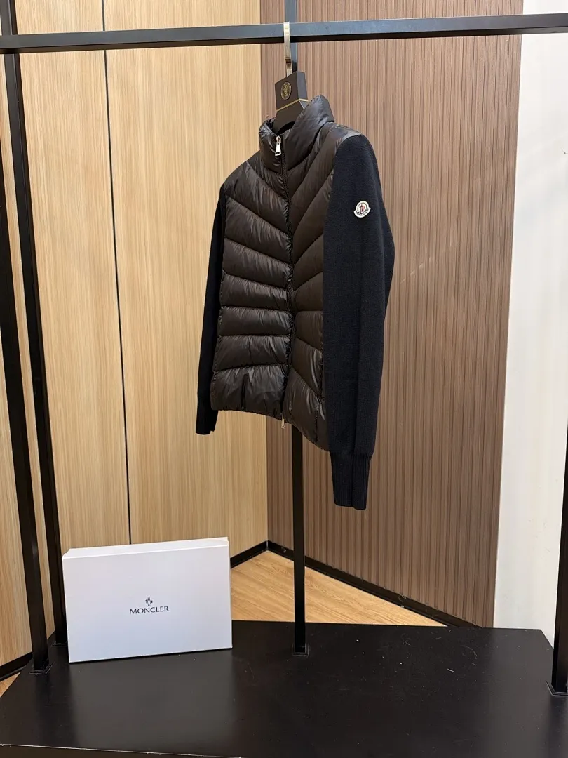 Panelled Zip-Up Padded Jacket