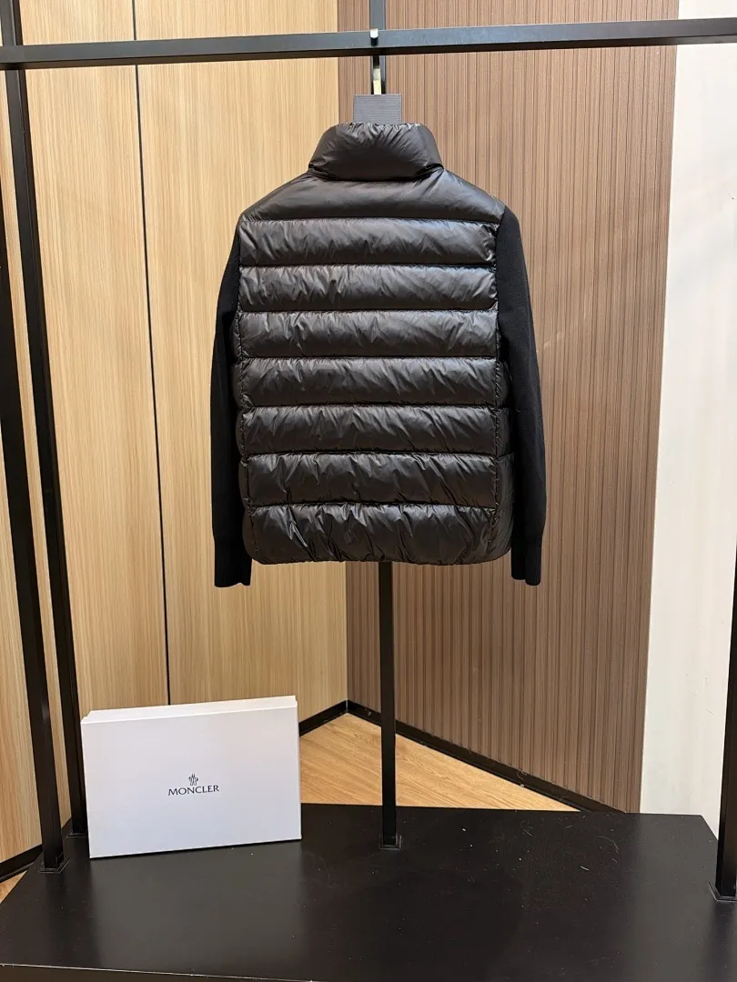 Panelled Zip-Up Padded Jacket