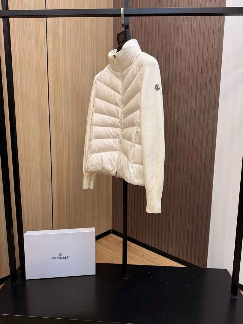 Panelled Zip-Up Padded Jacket