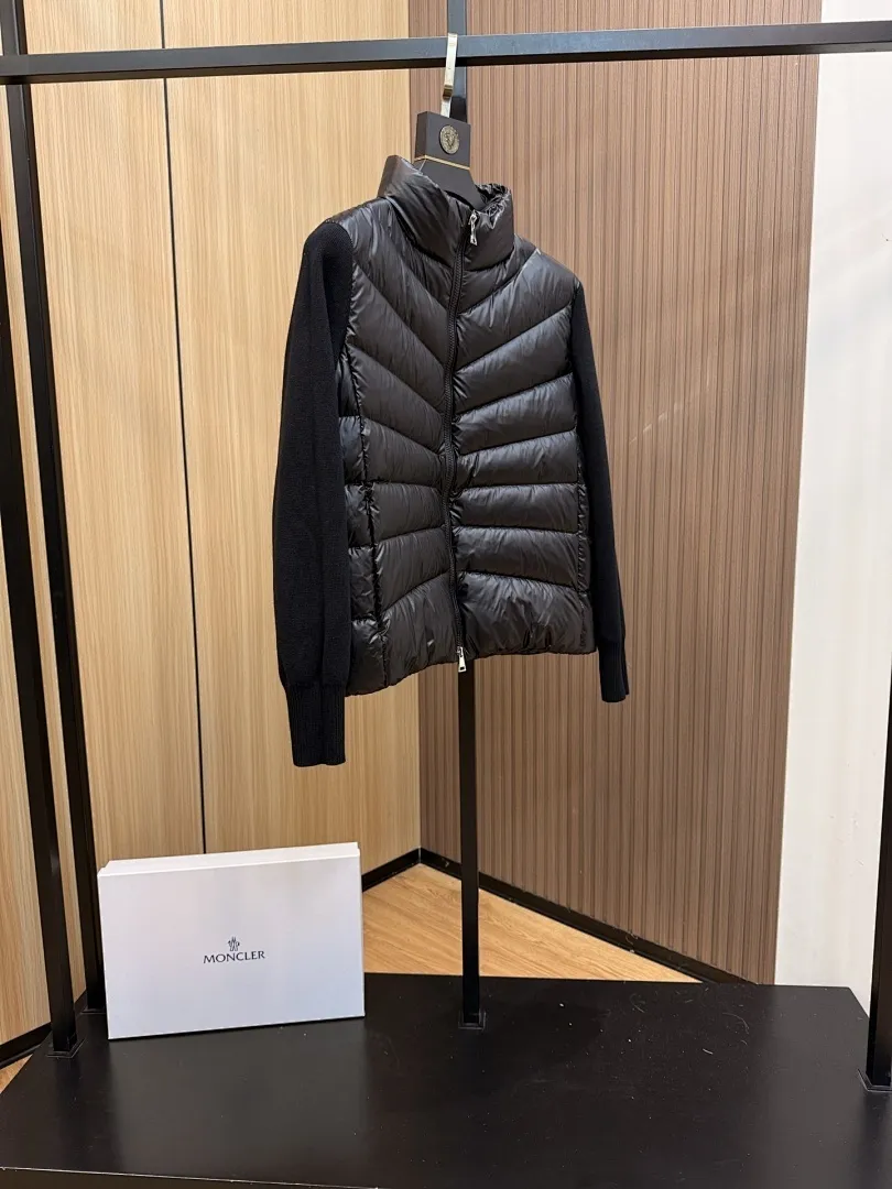 Panelled Zip-Up Padded Jacket