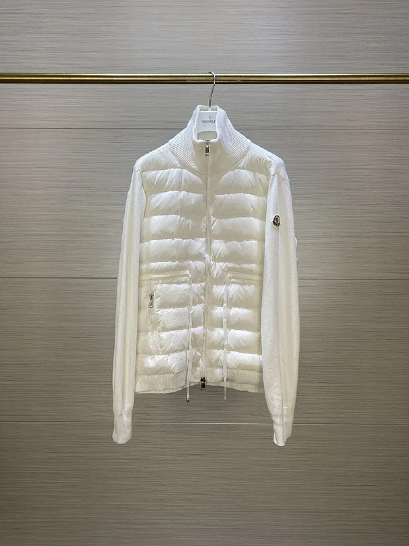 MMoncler Jacket 蒙口女款针织拼接羽绒服开衫系列 连帽羽绒服外套