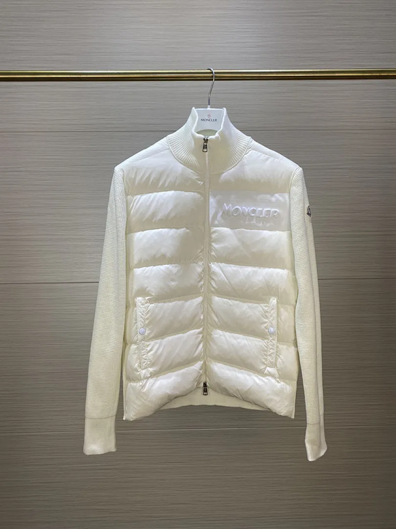 MMoncler Jacket 蒙口22款M0蒙家男女同款针织羽绒拼接羽绒服
