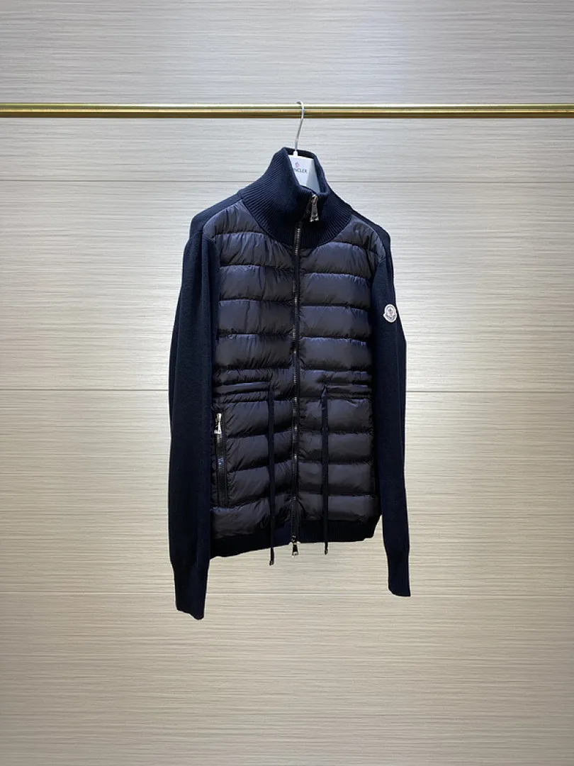 MMoncler Jacket 蒙口女款针织拼接羽绒服开衫系列 连帽羽绒服外套