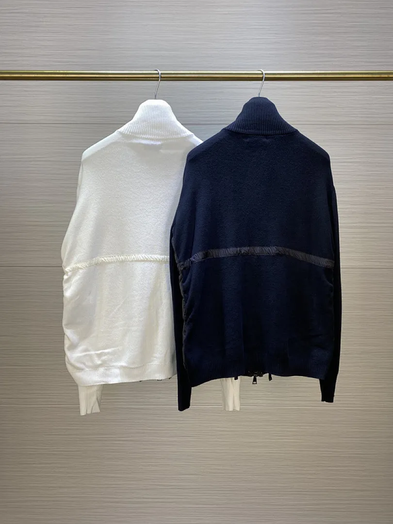 MMoncler Jacket 蒙口女款针织拼接羽绒服开衫系列 连帽羽绒服外套