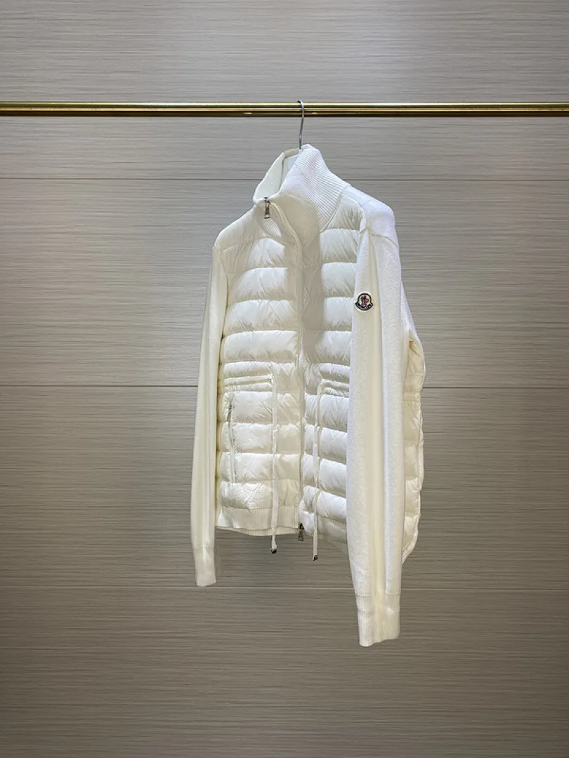 MMoncler Jacket 蒙口女款针织拼接羽绒服开衫系列 连帽羽绒服外套