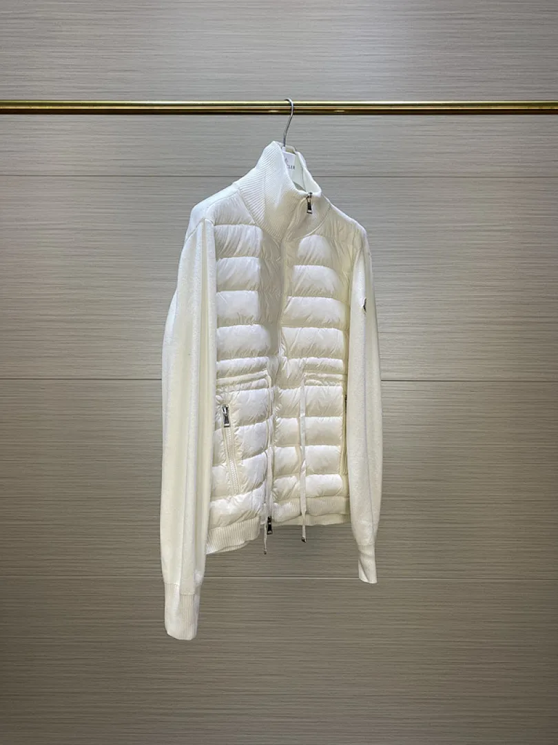 MMoncler Jacket 蒙口女款针织拼接羽绒服开衫系列 连帽羽绒服外套